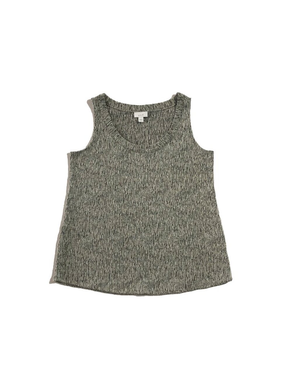 Pure Jill Tank Top Womens Size S Gray Heather Linen Cotton